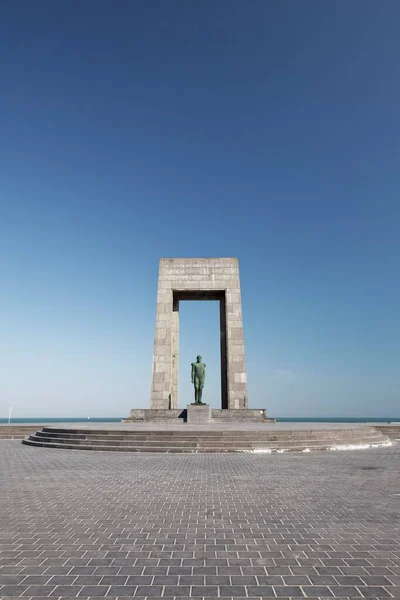 Leopold Denkmal Panne Belgische Küste Westflandern Flandern Belgien Europa — Stockfoto