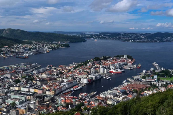 Uitzicht Bergen Hordaland Noorwegen Europa — Stockfoto