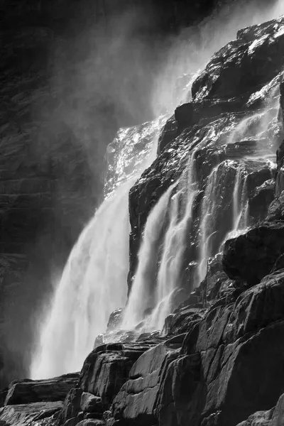 Waterfall Kjenndalsbreen Loen Norway Europe — 스톡 사진