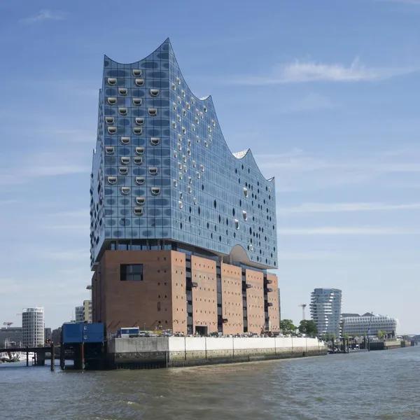 Elbe Philharmonic Hall Kehrwiederspitze Elbe River Hafencity Hamburg Duitsland Europa — Stockfoto