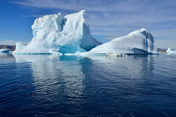 Ledovec Plující Sermilik Fjord Východní Grónsko Grónsko Severní Amerika — Stock fotografie