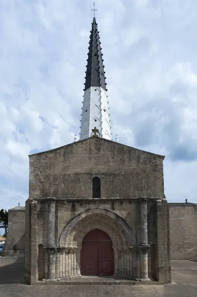 Church Glise Saint Tienne Ars Ile Vandee France Europe — стокове фото