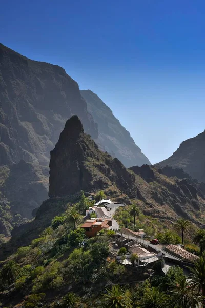 Bergdorp Masca Masca Gorge Montana Teno Mountains Tenerife Canarische Eilanden — Stockfoto
