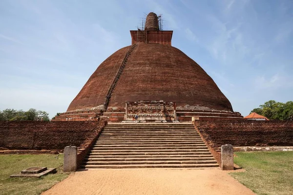 Jetavanaramaya Stupa Cidade Sagrada Anuradhapura Província Centro Norte Sri Lanka — Fotografia de Stock