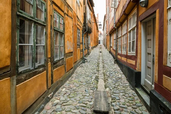 덴마크 고르의 역사적 중심지에 — 스톡 사진