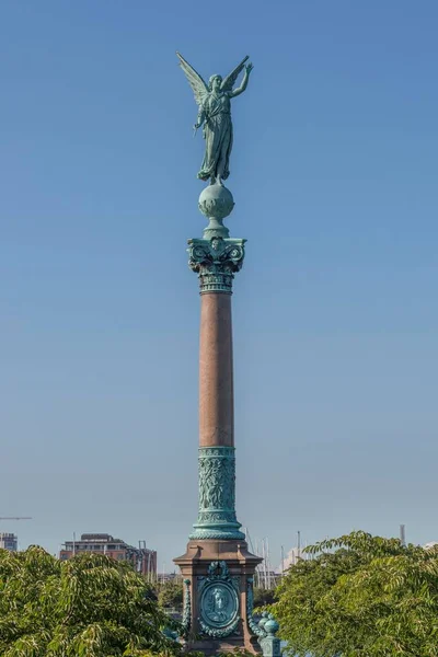 Columna Conmemorativa Del Héroe Naval Ivar Huitfeldt 1665 1710 Langelinie —  Fotos de Stock