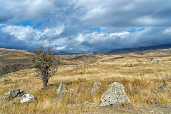 Sites Archéologiques Préhistoriques Zorats Karer Mégalithes Sisian Province Syunik Caucase — Photo