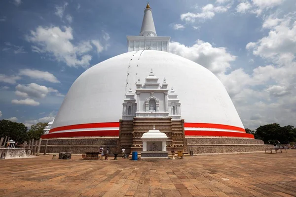 Ruwanwelisaya Rathnamali Dagaba Cidade Sagrada Anuradhapura Província Centro Norte Sri — Fotografia de Stock
