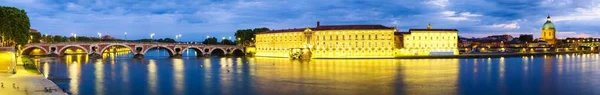 Pont Neuf Hotel Dieu Jacques Garonne River Toulouse Department Haute — Fotografia de Stock