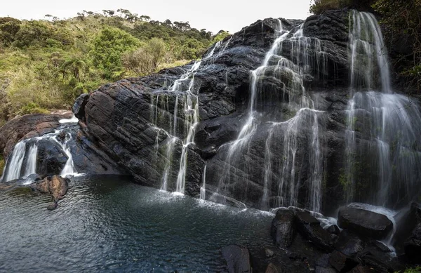 Waterfall Baker Falls Horton Plains National Park Unesco World Heritage — Stock Photo, Image