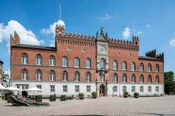 Odense Town Hall 1880 Odense Νότια Δανία Δανία Ευρώπη — Φωτογραφία Αρχείου