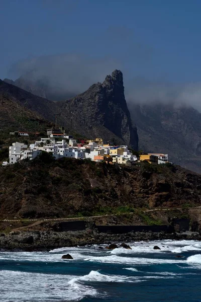 Almaciga Village Sea Cliff Anaga Mountains Tenerife Canary Islands Spain — 图库照片