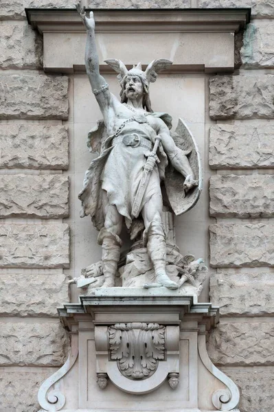 Bavarian Statue Neue Burg Hofburg Palace Vienna Austria Europe — Foto Stock
