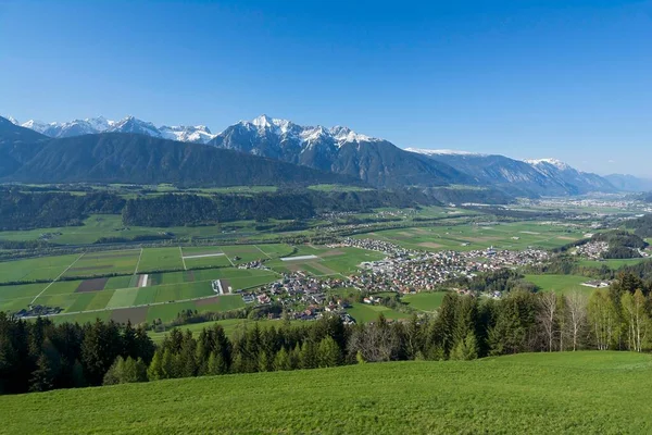 Lower Inn Valley Kolsass Weer Kolsassberg Tyrol Avusturya Avrupa — Stok fotoğraf