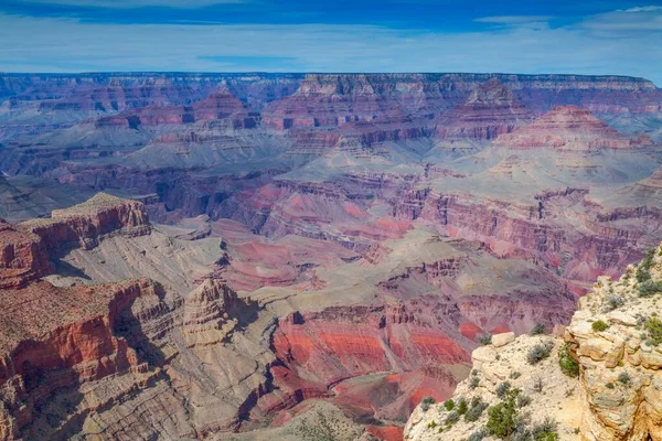 Krajina Panorama Skála Kaňon Jižní Okraj Národní Park Grand Canyon — Stock fotografie