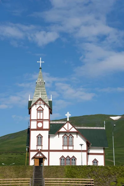Church Hsavk Iceland Europe — Zdjęcie stockowe