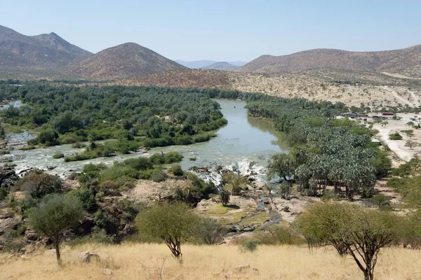Kunenefloden Vid Epupafallen Kaokoveld Namibia Afrika — Stockfoto