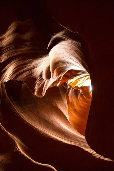 Light Heart Shaped Sandstone Formation Upper Antelope Canyon Page Arizona —  Fotos de Stock