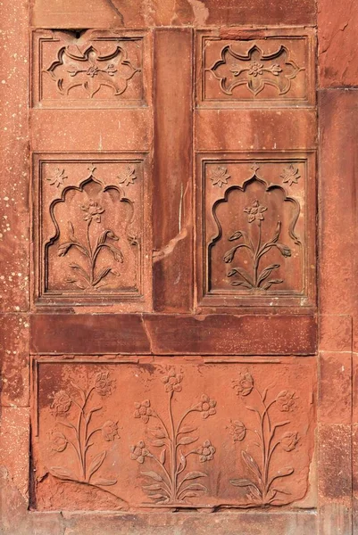 Wall Decoration Naubat Naqqar Khana Drum House Red Fort Complex — Stock Photo, Image