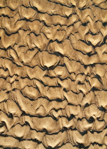 Κυματοειδές Μοτίβο Στην Άμμο Της Παραλίας Επαρχία Cadiz Ανδαλουσία Ισπανία — Φωτογραφία Αρχείου