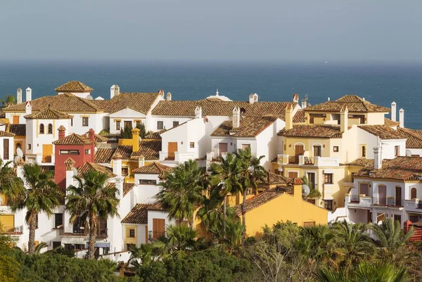 Arquitectura Andaluza Alcaidesa Mar Mediterráneo Provincia Cádiz Andalucía España Europa —  Fotos de Stock