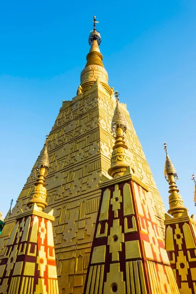 Golden Stupa Templo Budista Shwedagon Pagoda Rangum Mianmar Ásia — Fotografia de Stock
