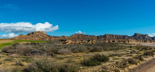 Ralln Bardena Blanca Bardenas Reales Natural Park Semi Desert Navarre — Stock Photo, Image