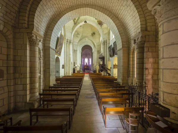 Saint Ours Church Interior Logis Royal Loches Indre Loire França — Fotografia de Stock