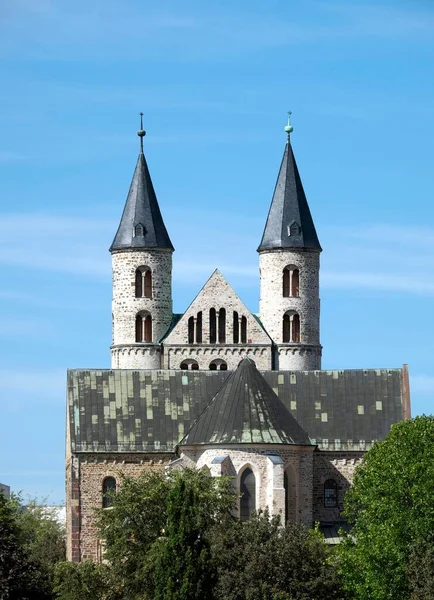 Церковь Марии Монастыре Unser Lieben Frauen Магдебург Саксония Анхальт Германия — стоковое фото