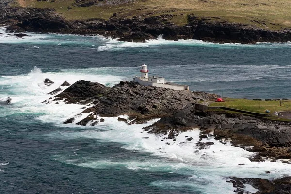 Lighthouse Valentia Island Skellig Ring Irlanda Reino Unido Europa — Fotografia de Stock