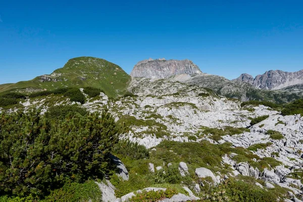 カルスト地形 Steinernes Meer Rote Wand Lechquelen Mountains Vorarlberg オーストリア ヨーロッパ — ストック写真