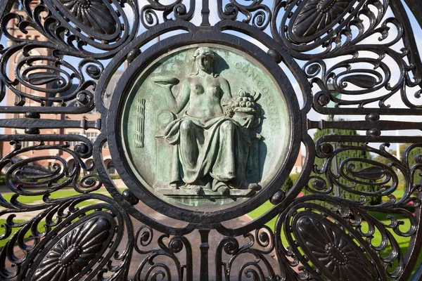 Relief Concordia Tor Zum Friedenspalast Den Haag Holland Niederlande — Stockfoto