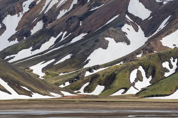 Ryolitowe Góry Landmannalaugar Islandia Europa — Zdjęcie stockowe