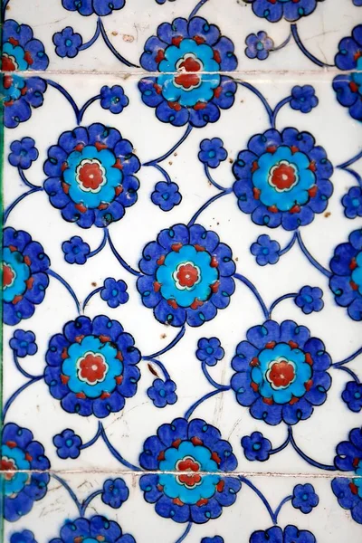 Macro View Tiles Rustem Pasa Mosque Istanbul Turkey Asia — Photo