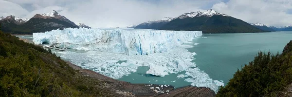 Panoramisch Uitzicht Perito Moreno Gletsjer Lago Argentino Santa Cruz Regio — Stockfoto