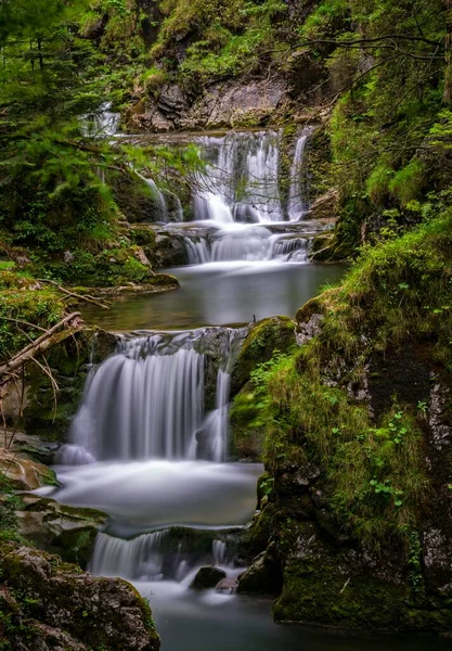 Sibli Waterfall Mountain Creek Rottach Lake Tegernsee Upper Bavaria Bavaria — ストック写真