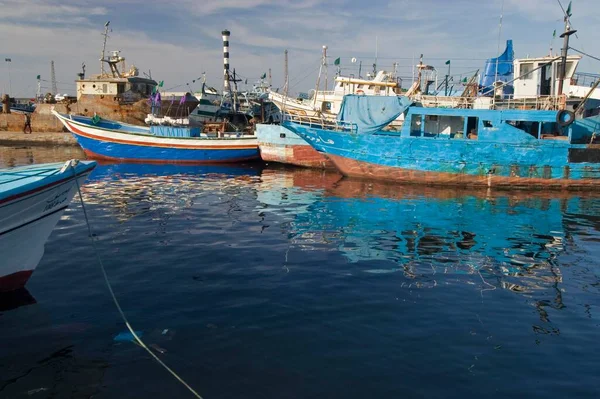 Boats Ships Harbour Tripolis Tripoli Libya Africa — Stockfoto