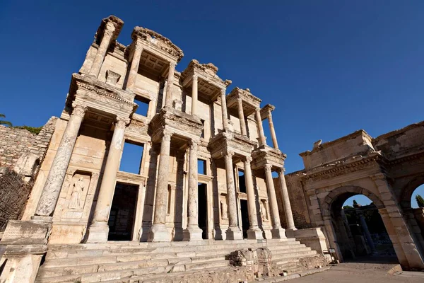 Library Celsus Ancient Building Ephesus Izmir Turkey Asia — Stock fotografie