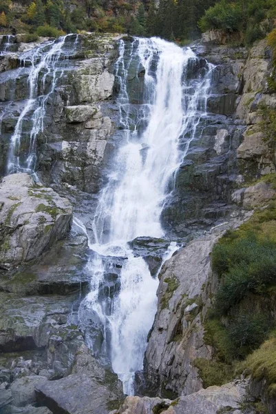Водопад Грава Долине Стубай Тироль Австрия Европа — стоковое фото