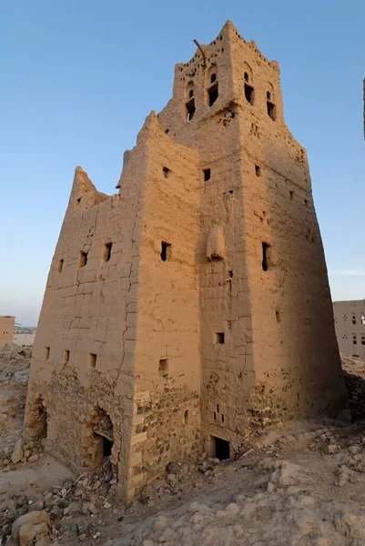 Opuszczone Stare Miasto Marib Jemen Azja — Zdjęcie stockowe