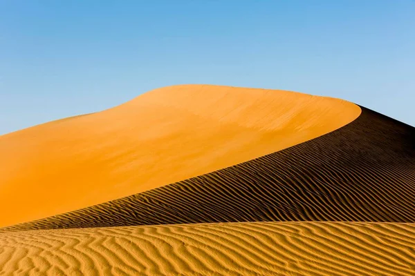 Shapes Structures Patterns Light Shadow Sand Dunes Rub Khali Empty —  Fotos de Stock