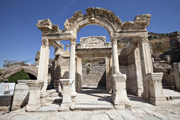 Tempio Adriano Efeso Smirne Turchia Asia — Foto Stock