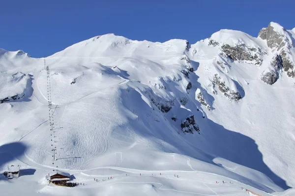 Sessellift Vom Zrser See Zum Madlochjoch Lech Zrs Madlochlift Arlberg — Stockfoto