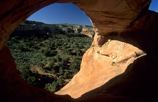 Str Naturbogen Rattlesnake Canyon Der Nähe Von Grand Junction — Stockfoto