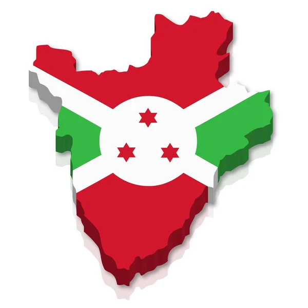 Shape National Flag Burundi Computer Graphics - Stock-foto