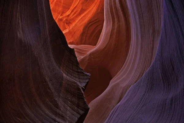 Formaciones Arenisca Lower Antelope Canyon Slot Canyon Page Arizona Estados —  Fotos de Stock