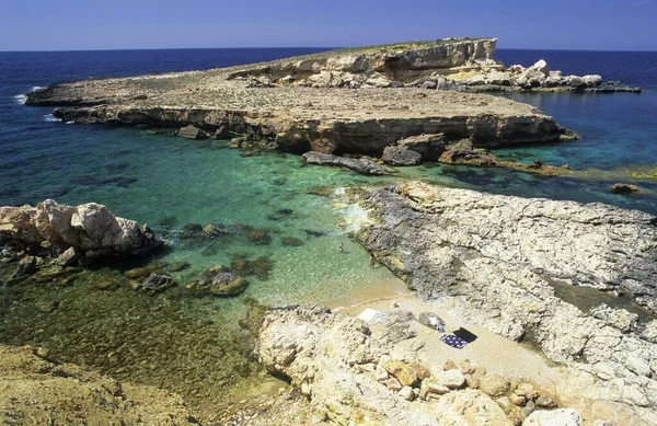 Malý Ostrov Severním Pobřeží Ibizy — Stock fotografie