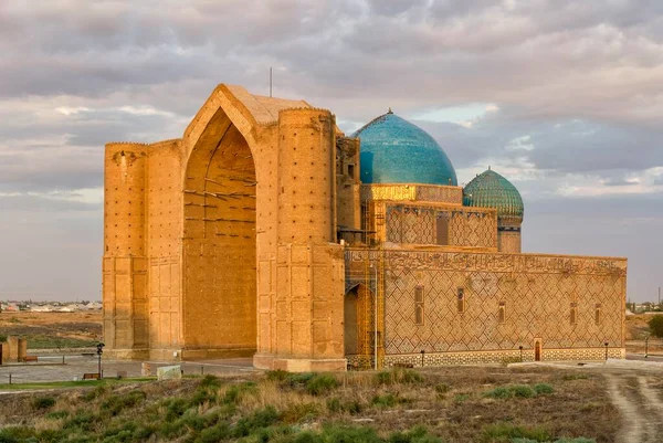 Khodja Ahmet Yasawi Mausoleum Turkistan South Region Kazakhstan Asia — Stock Photo, Image