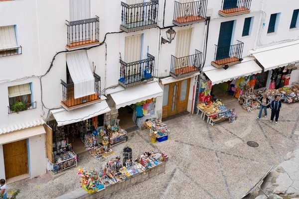 Tiendas Recuerdos Casco Antiguo Peniscola Costa Azahar España Europa —  Fotos de Stock