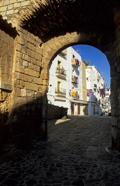 City Gate Portal Ses Taules Dalt Vila Ibiza — Foto Stock